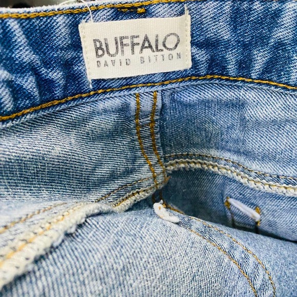 Buffalo David Bitton Payton High-Rise Rigid Girlfriend Jeans Tie Dye Heart 30 - Picture 9 of 11